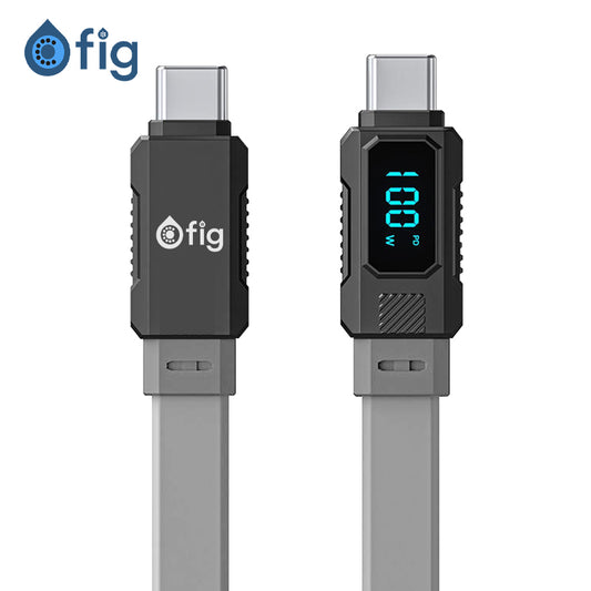Fig 6.5 Ft Display Fast Charge Cable Type C to Type C