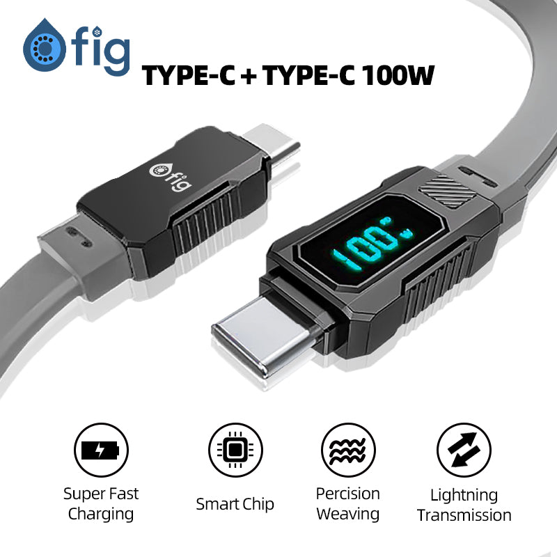 Fig Display Fast Charge Cable Type C to Type C