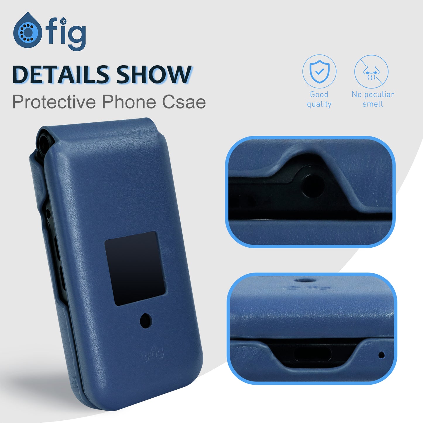 Fig Mini Shockproof Genuine Leather Case - 2 Colors!