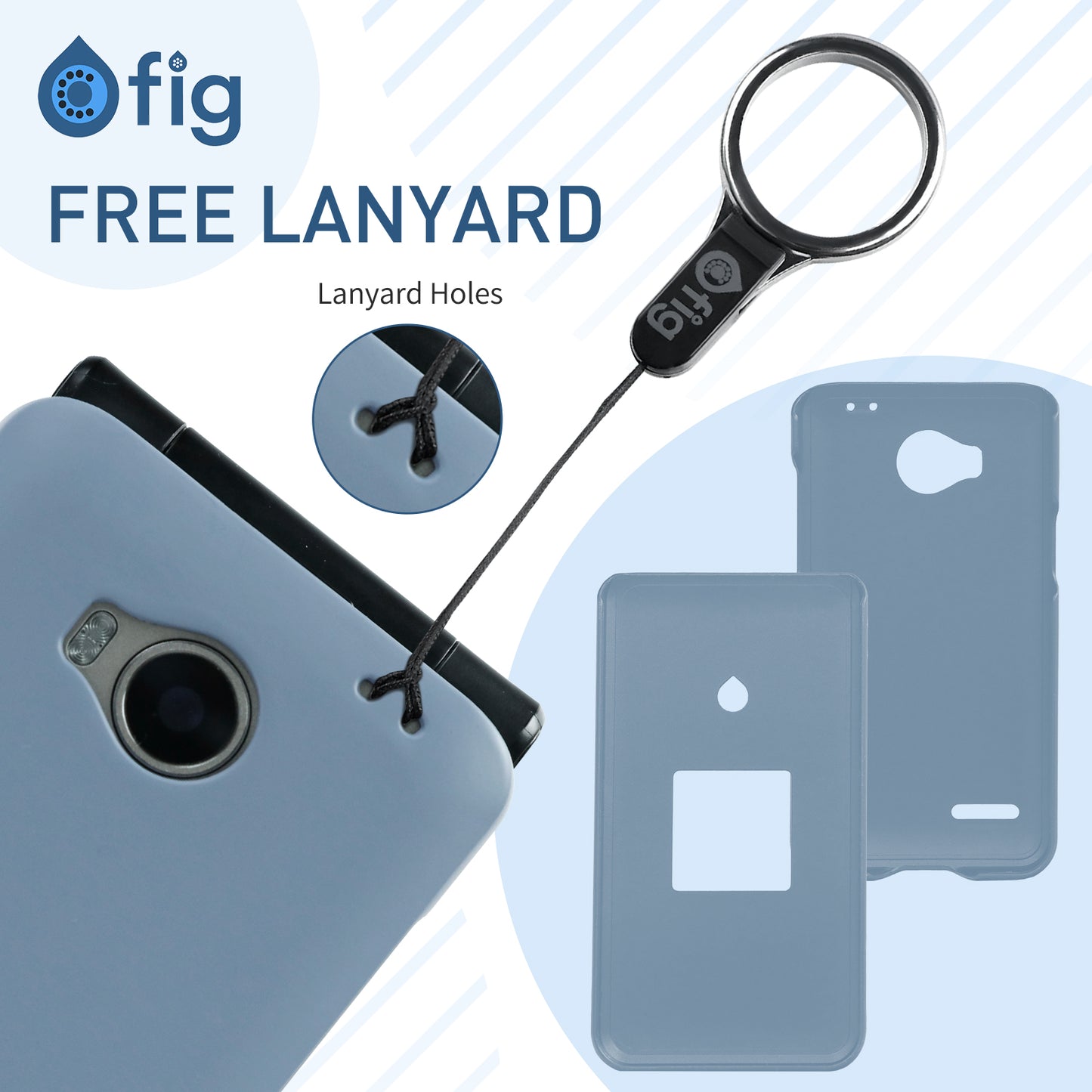 Fig Flip II Protective Case Light Blue