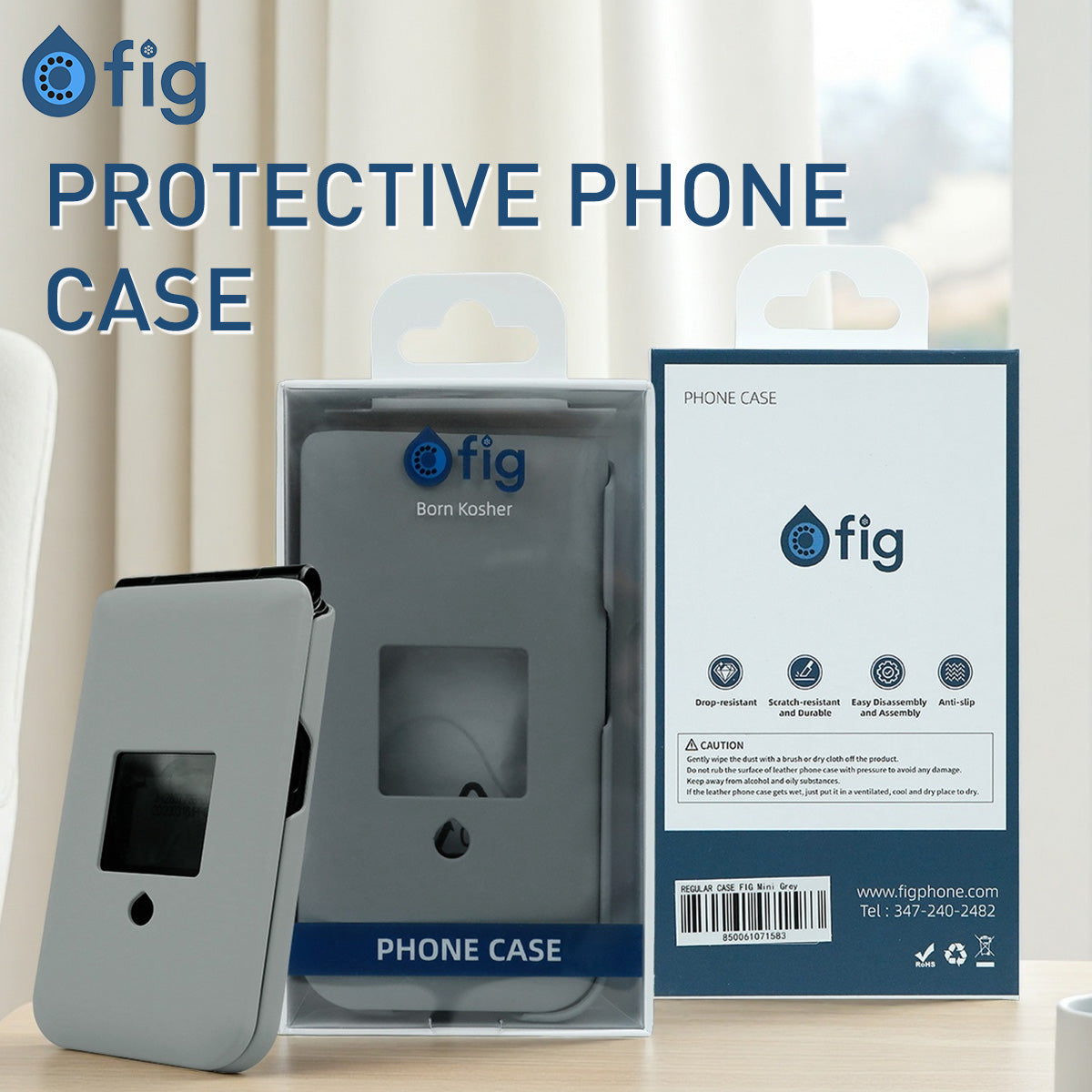 Fig Mini Protective Case Grey
