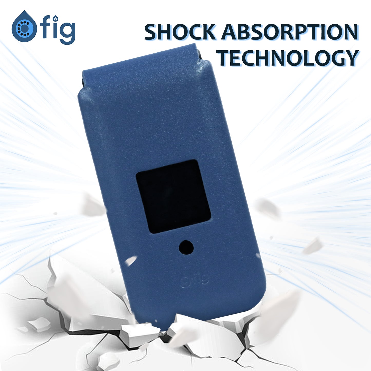 Fig Mini Shockproof Genuine Leather Case - 2 Colors!
