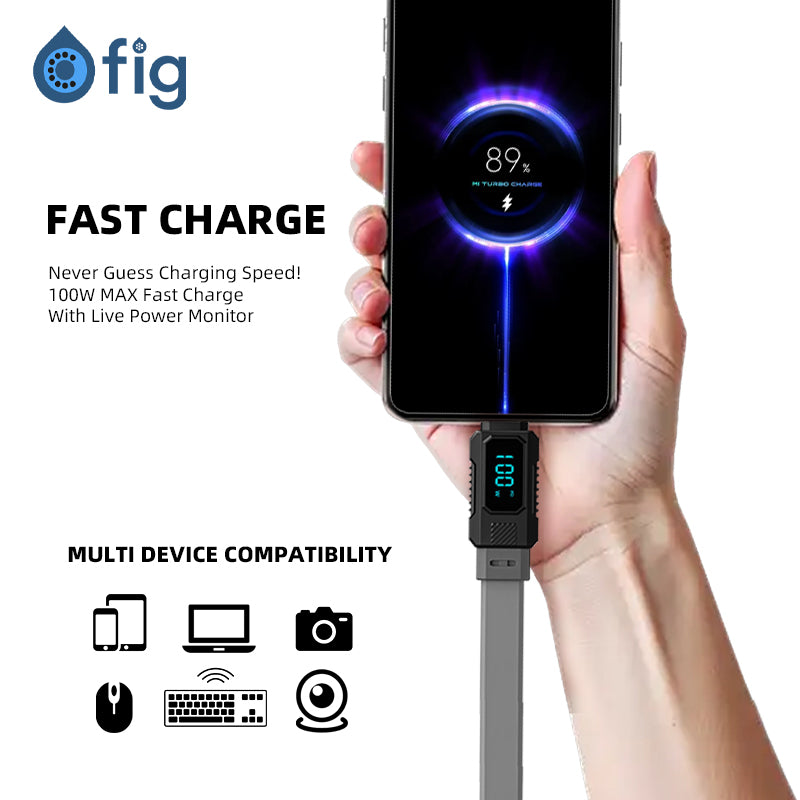 Fig Display Fast Charge Cable Type C to Type C