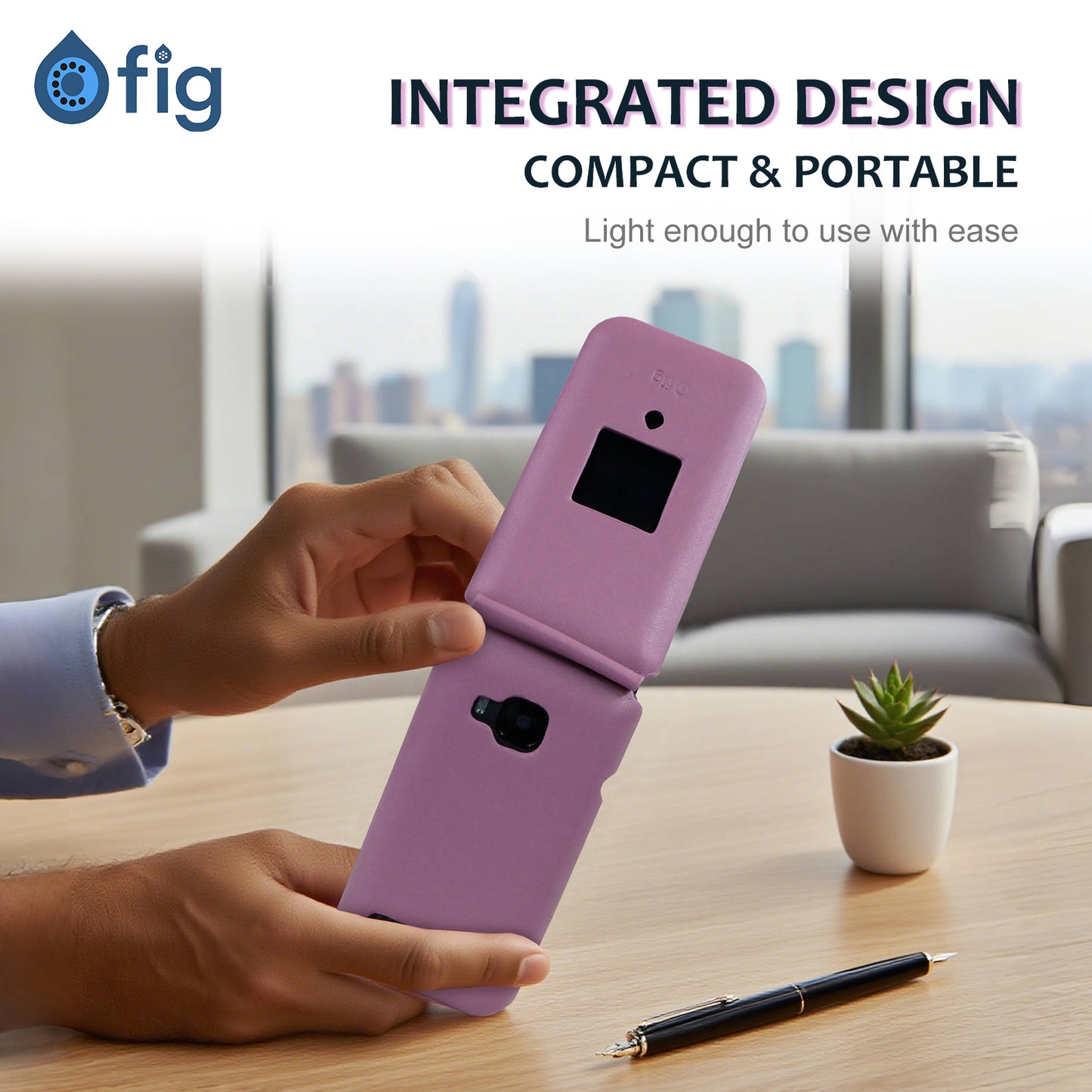 Fig Mini Shockproof Genuine Leather Case - 2 Colors!