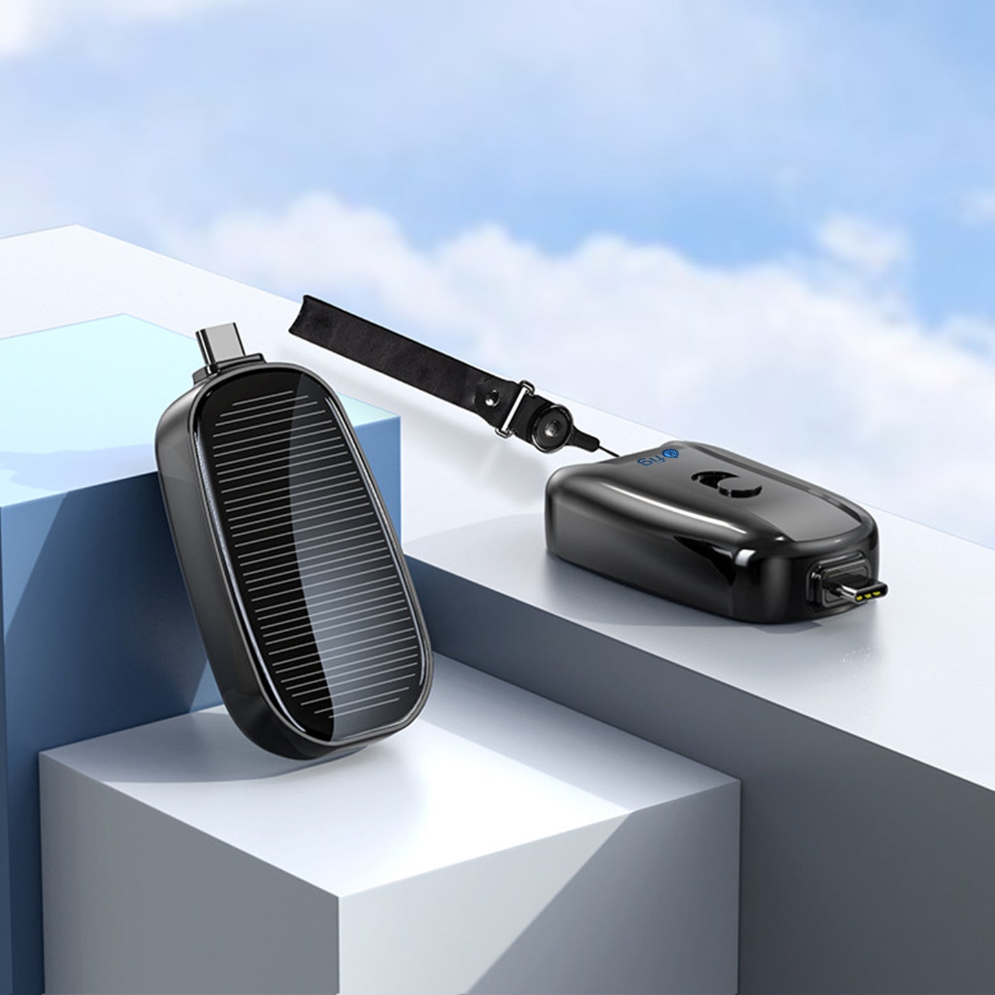 Mini Solar Keychain Power bank