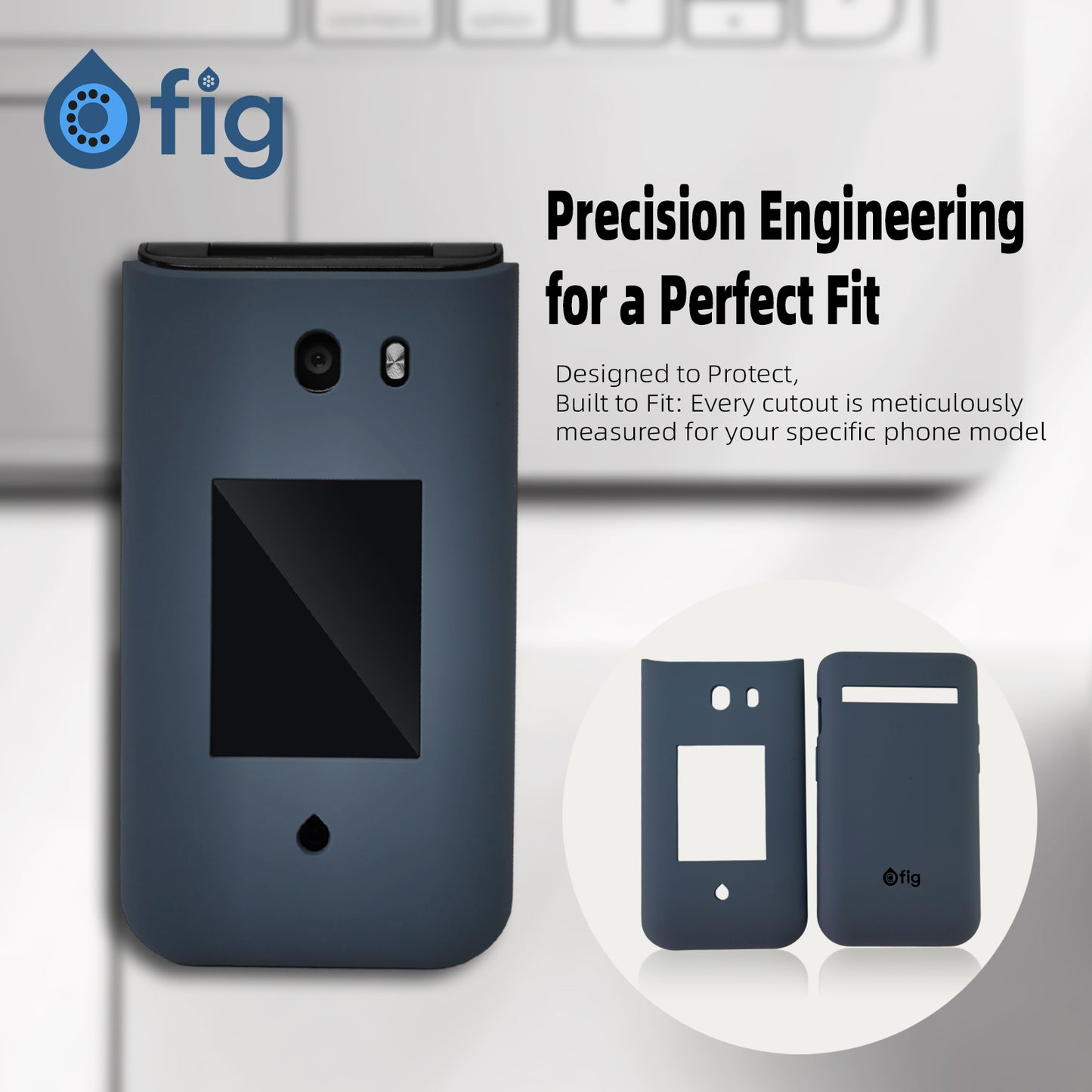 FIG F72 Silicone Case Dark Blue