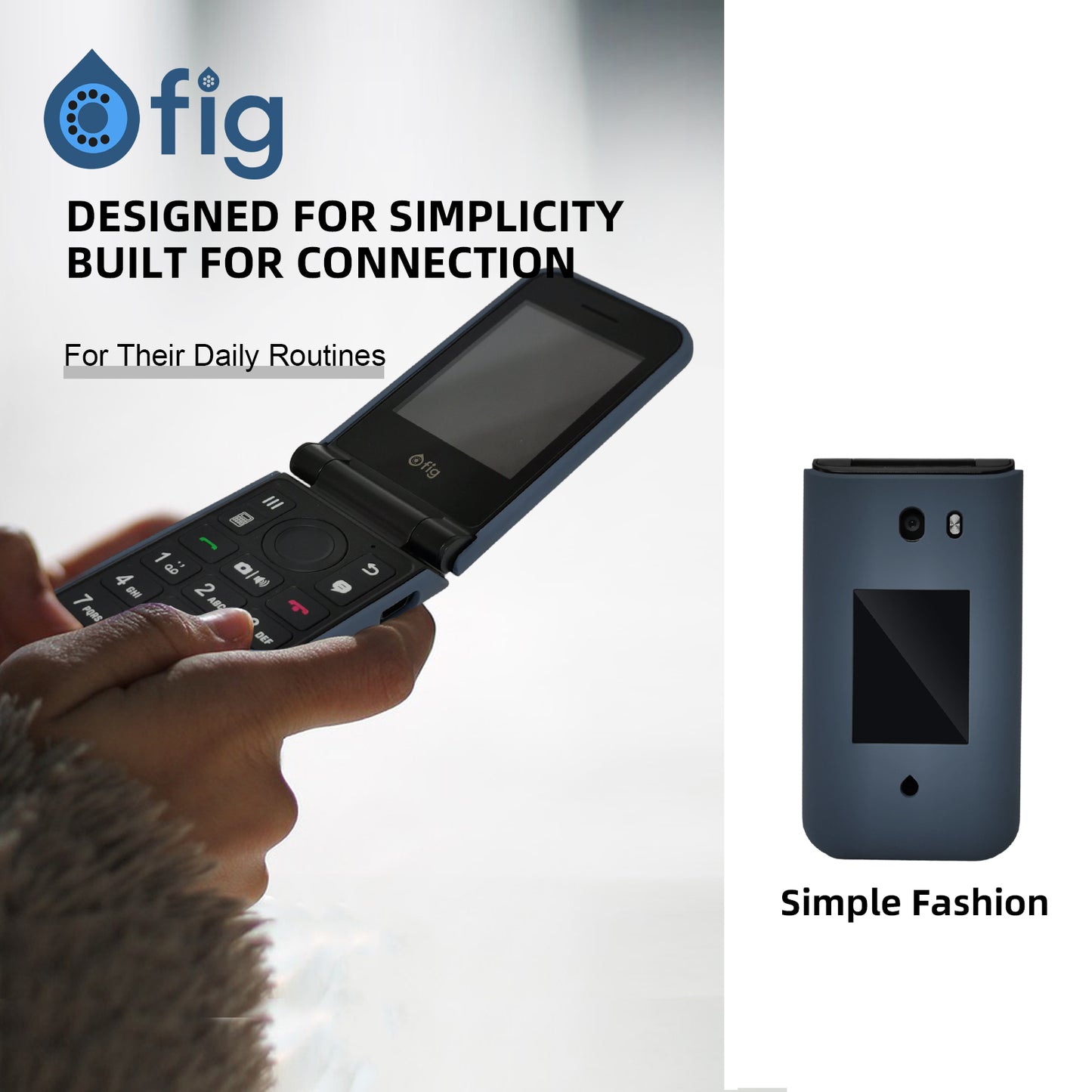 FIG F72 Silicone Case Dark Blue