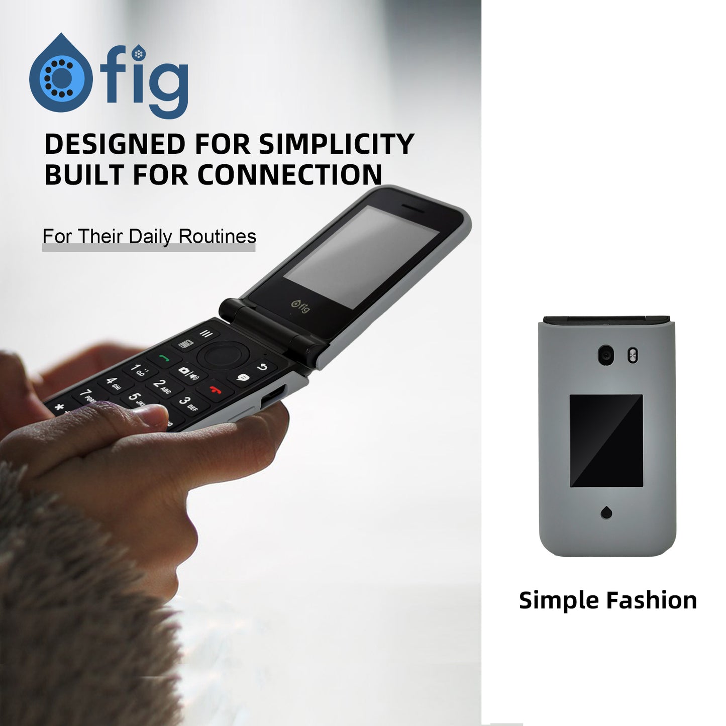 FIG F72 Silicone Case Grey
