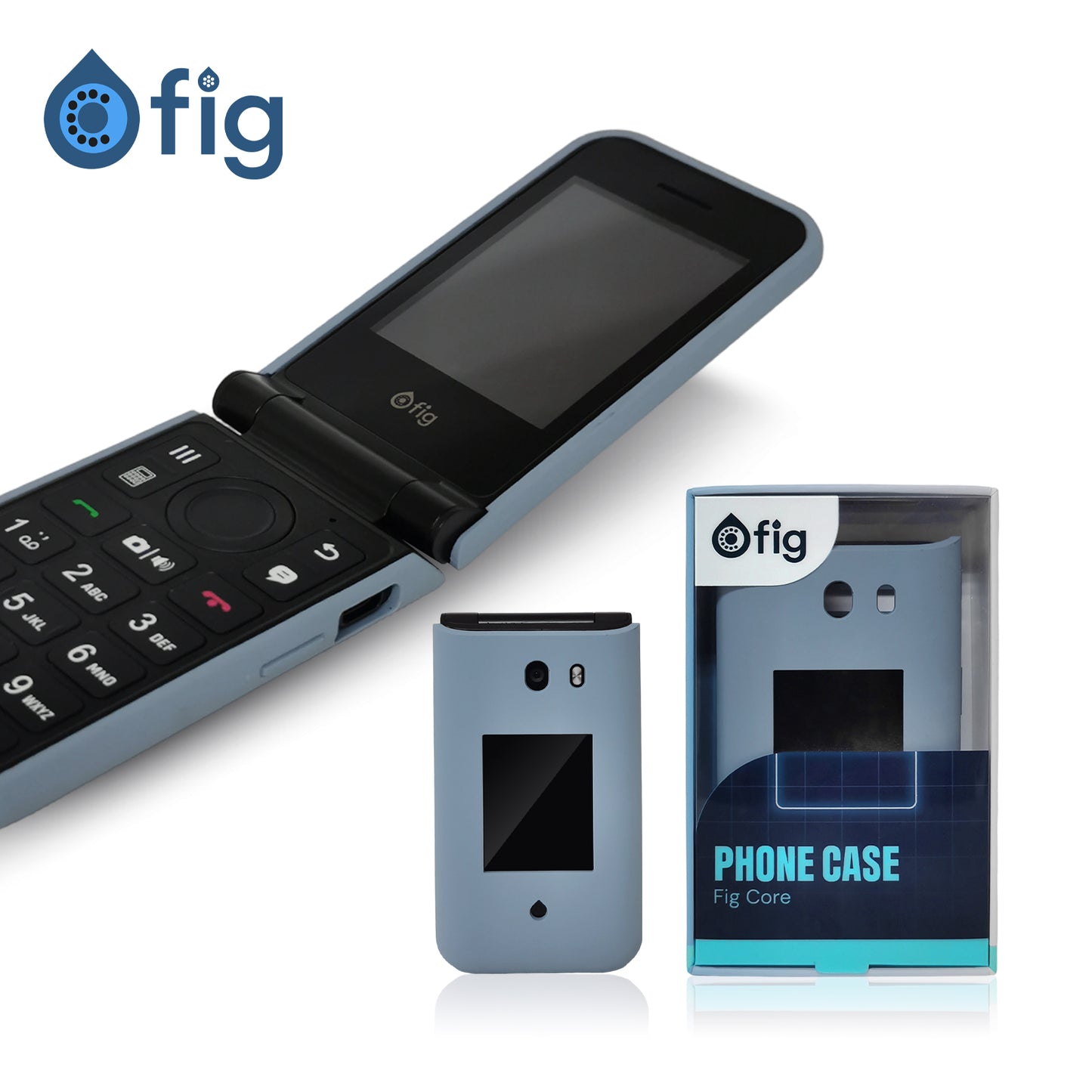 FIG F72 Silicone Case Light Blue