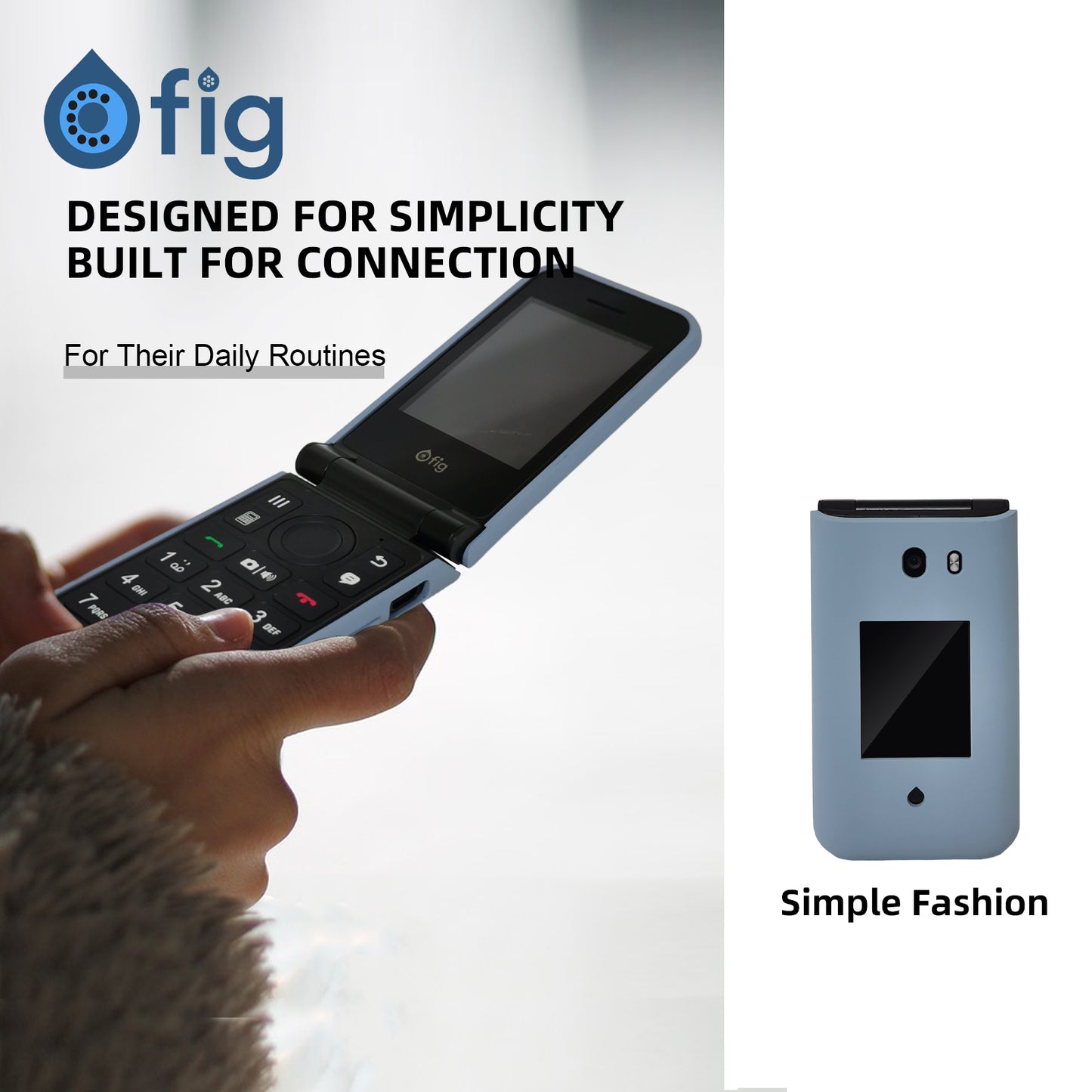 FIG F72 Silicone Case Light Blue