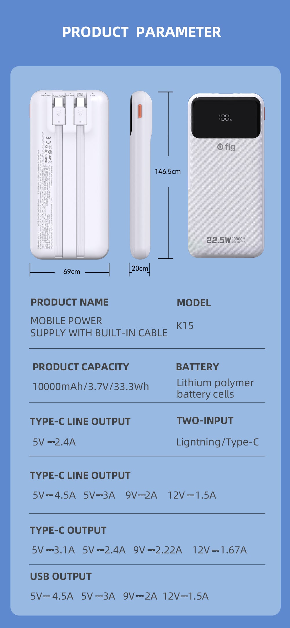 FIG POWER BANK 22.5 BIG