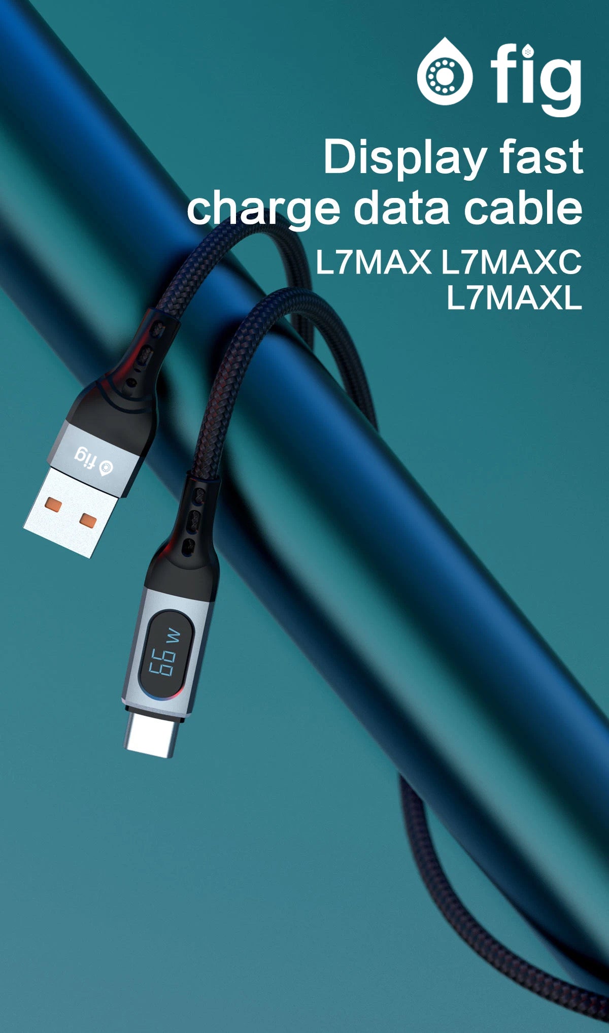 FIG DISPLAY FAST CHARGE CABLE TYPE C