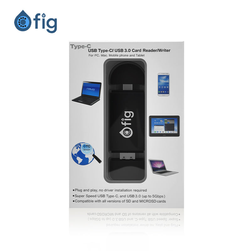 Fig 2-in-1 USB-C SD Card Reader