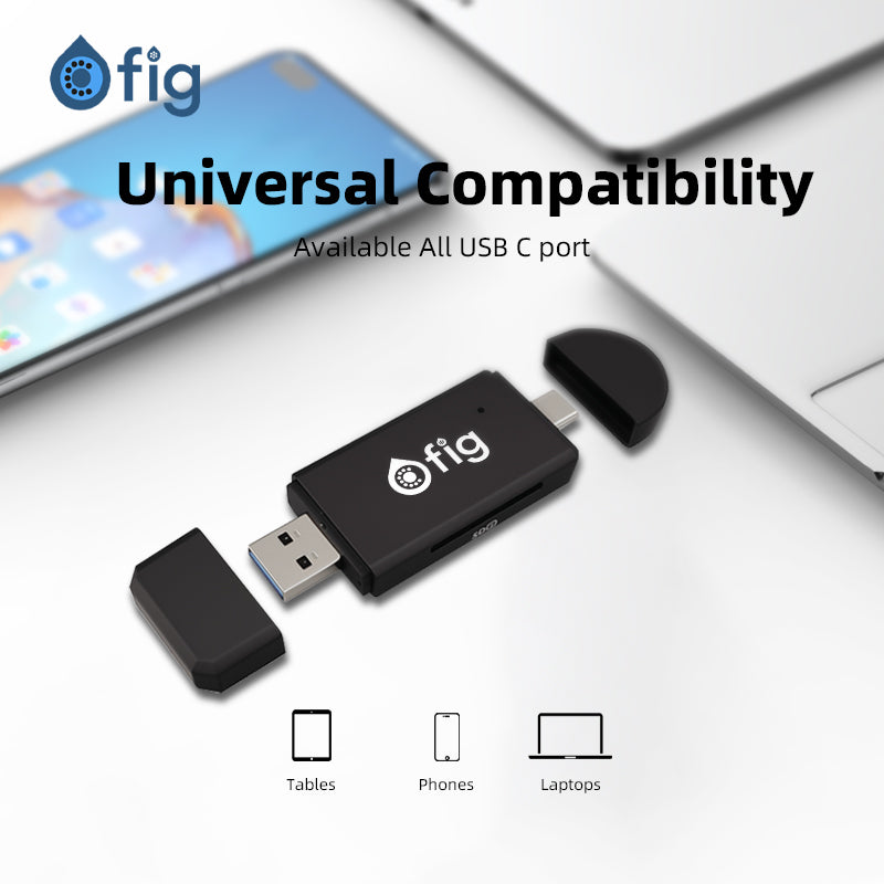 Fig 2-in-1 USB-C SD Card Reader