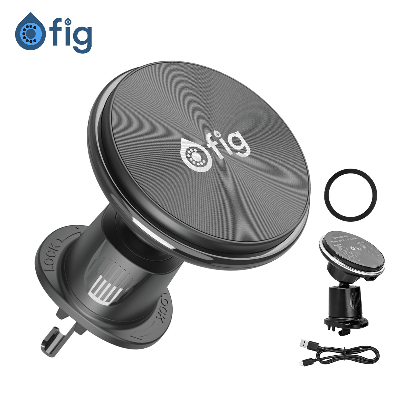 Magnetic Car Charger Holder