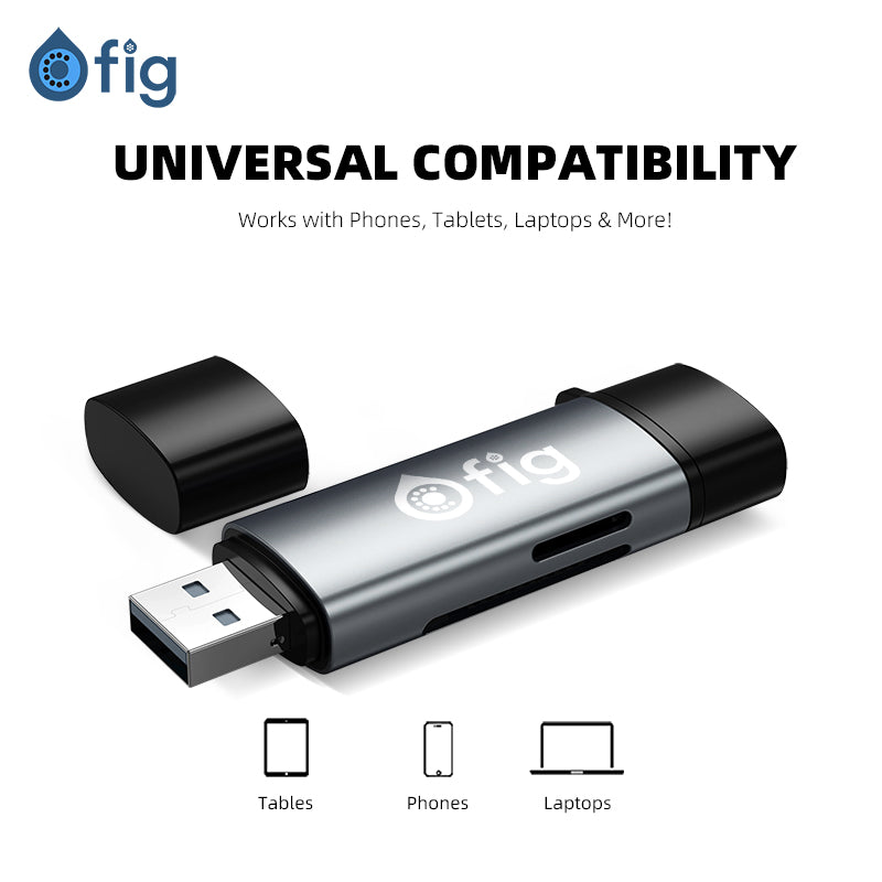 Fig Dual Slot USB-C Card Reader