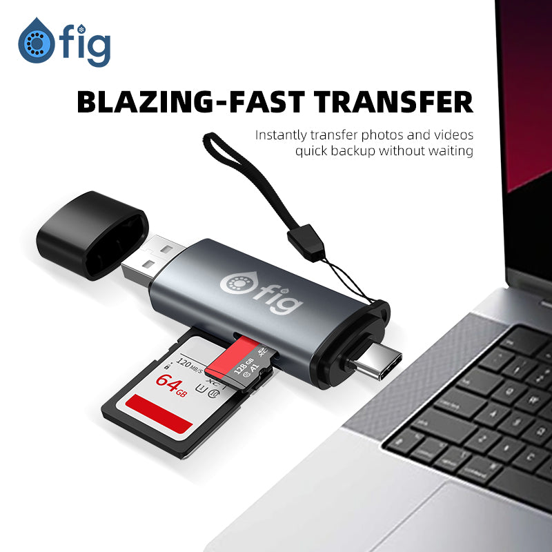 Fig Dual Slot USB-C Card Reader