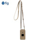 Fig Flip II Genuine Leather Crossbody Case (with strap) - Beige