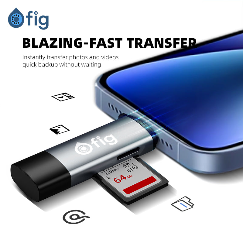 Fig Dual Slot USB-C Card Reader