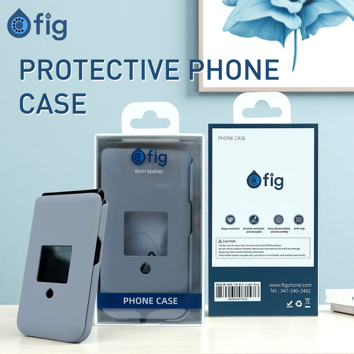 Fig Mini Protective Case Light Blue