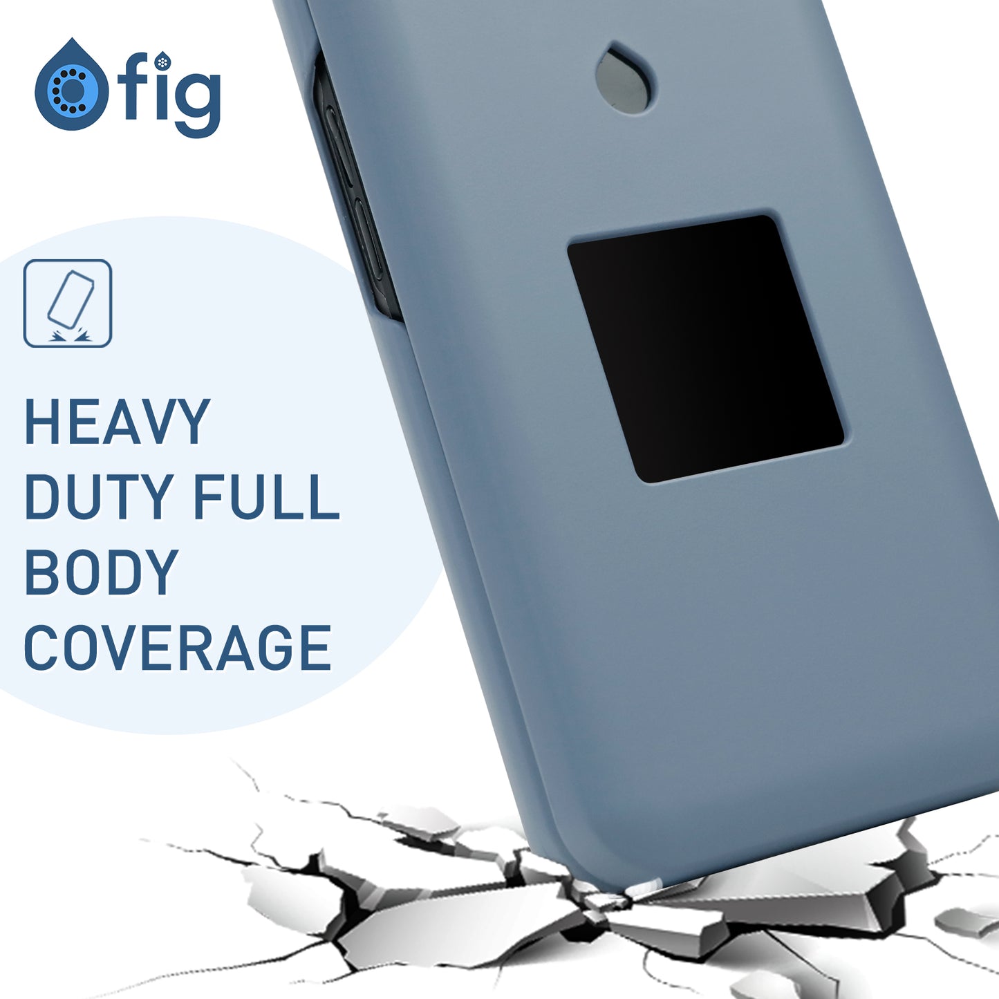 Fig Flip II Protective Case Light Blue