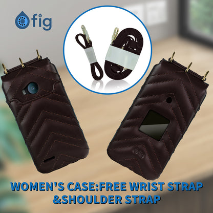 Fig II Genuine Leather Crossbody Case (with strap)