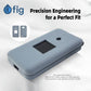 Fig Flip II Liquid Silicone Case - Light Blue