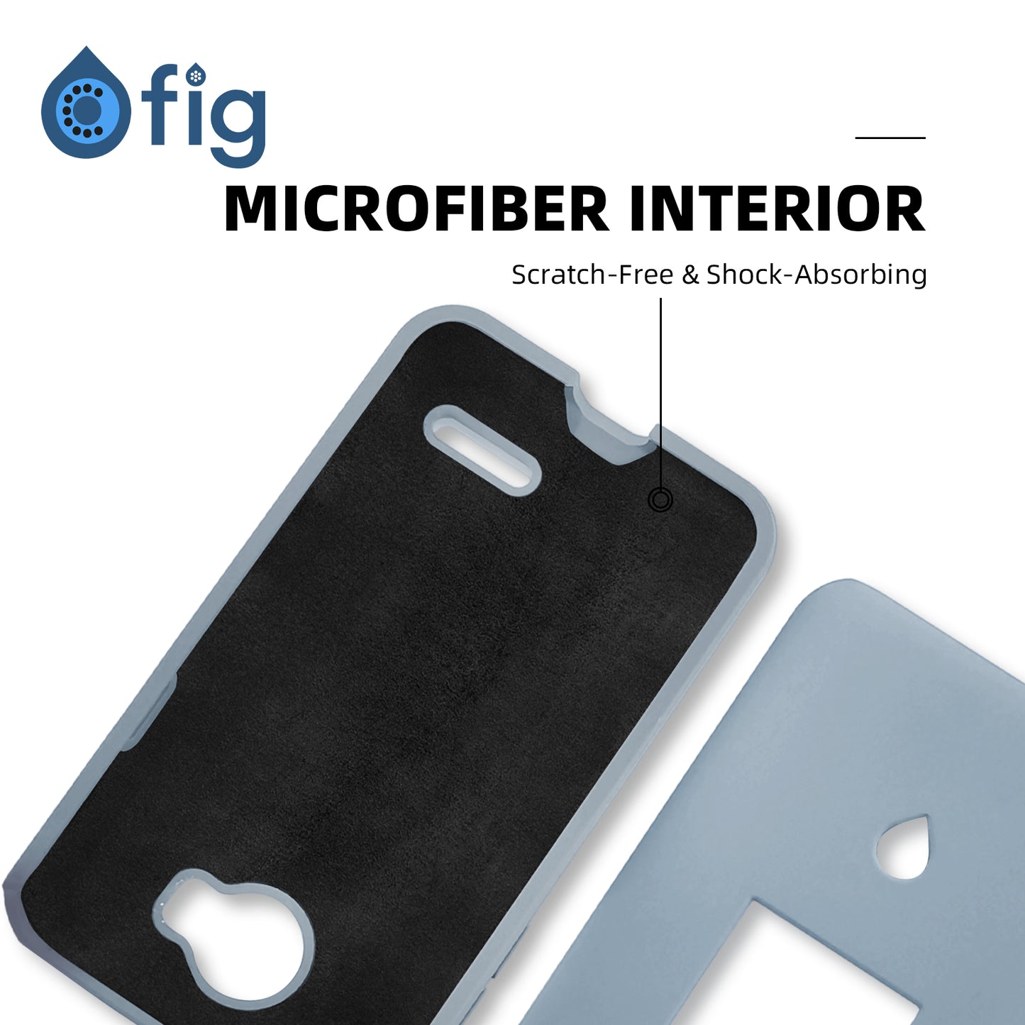 Fig Flip II Liquid Silicone Case - Light Blue