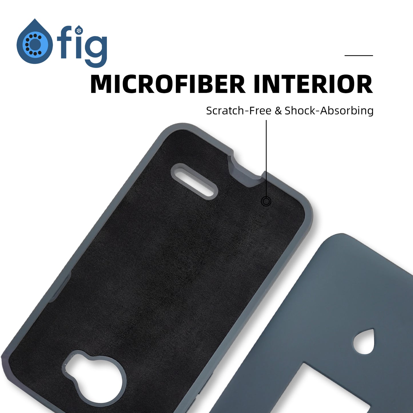 Fig Flip II Liquid Silicone Case - Dark Blue