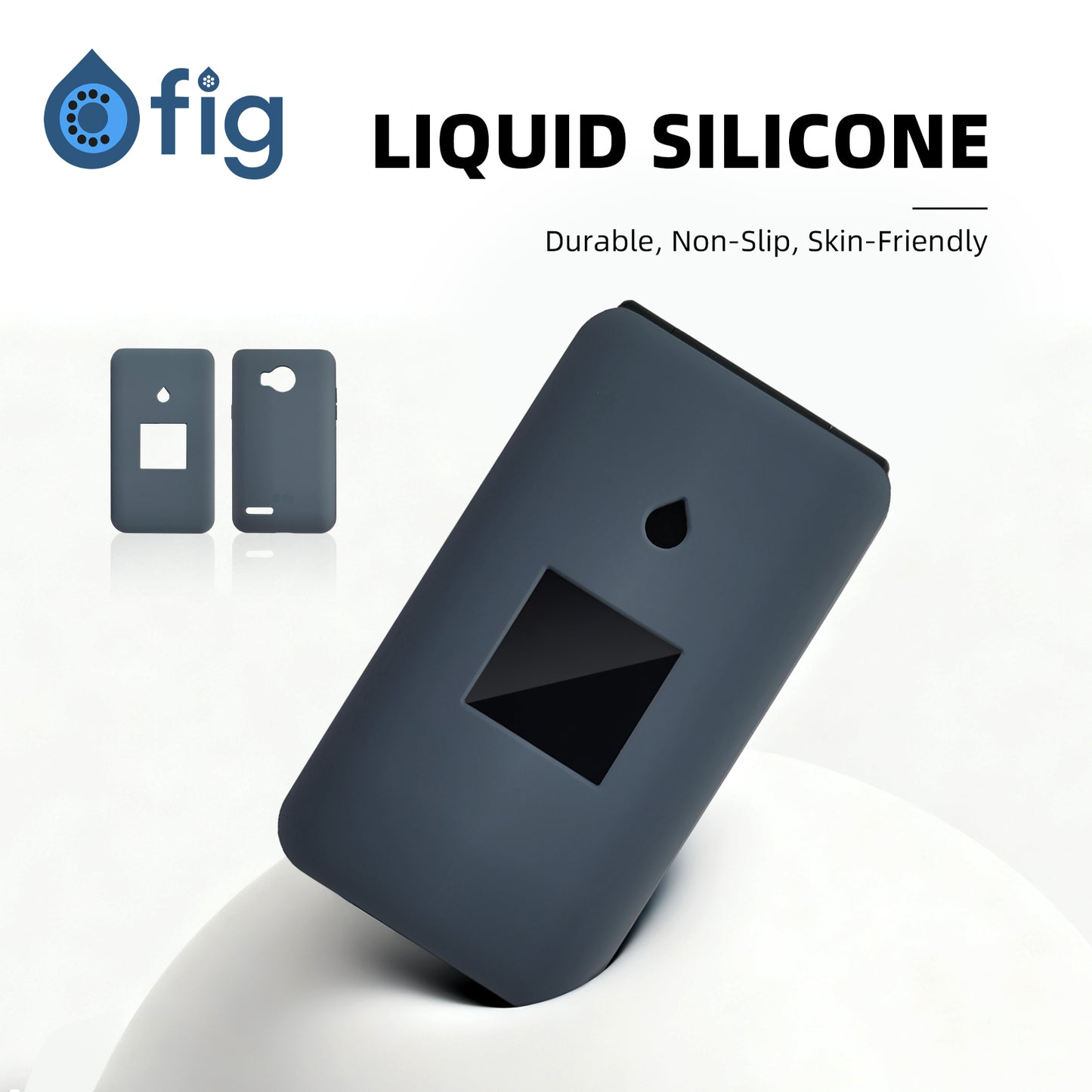 Fig Flip II Liquid Silicone Case - Dark Blue