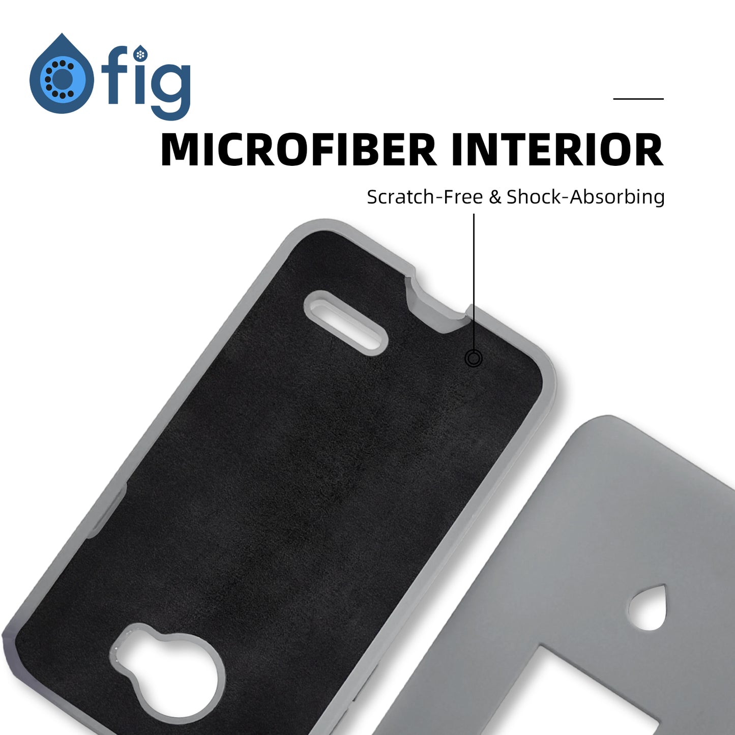 Fig Flip II Liquid Silicone Case - Grey