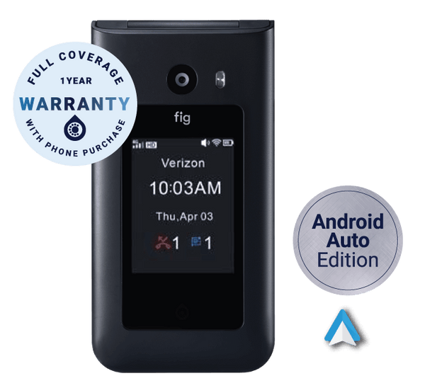 Fig Core (Android Auto, Talk & Text, Non-Touch Screen) – FIG Phones